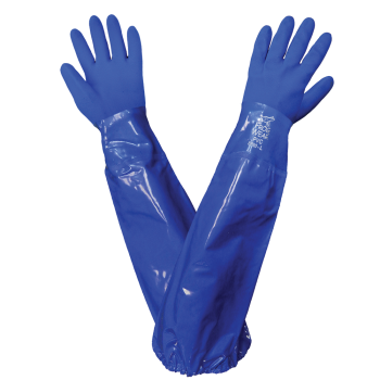 FrogWear® Shoulder Length Triple-Coated PVC Chemical Resistant Gloves - Spill Control